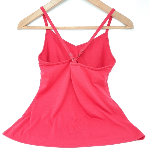 Women's North Face Spaghetti Strap Pink Tank Top W - Picture 2 of 7